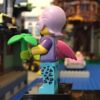 LEGO Gardner Minifigure with Flamingo
