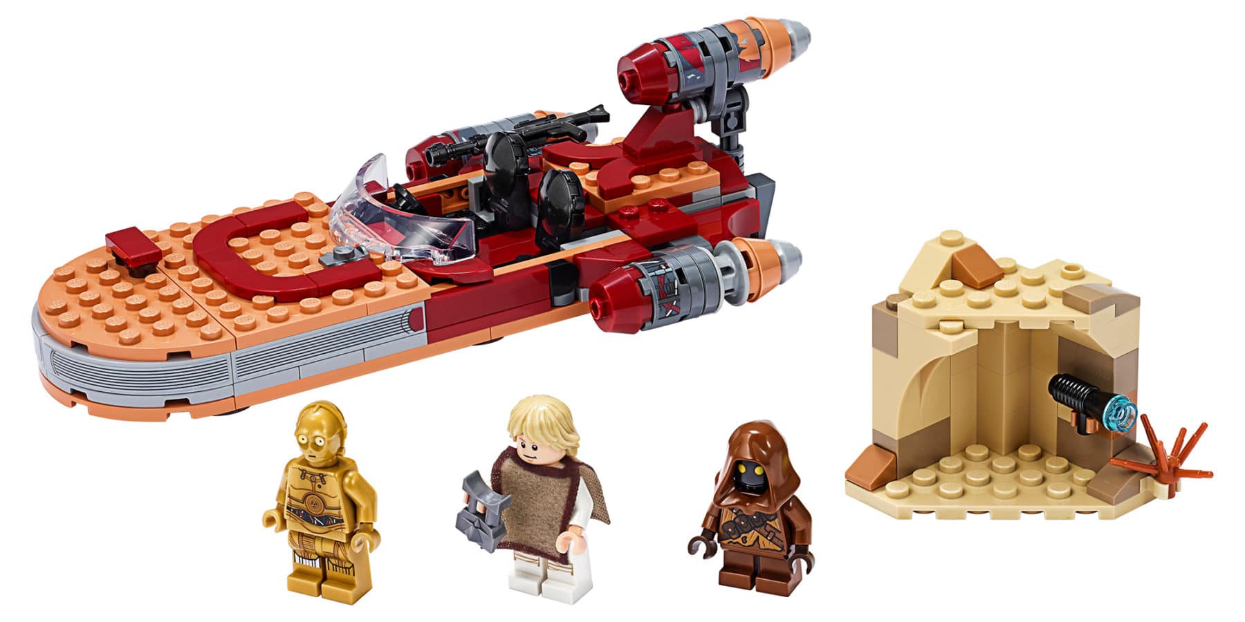 LEGO Star Wars 75271 Lukes Llandspeeder Set