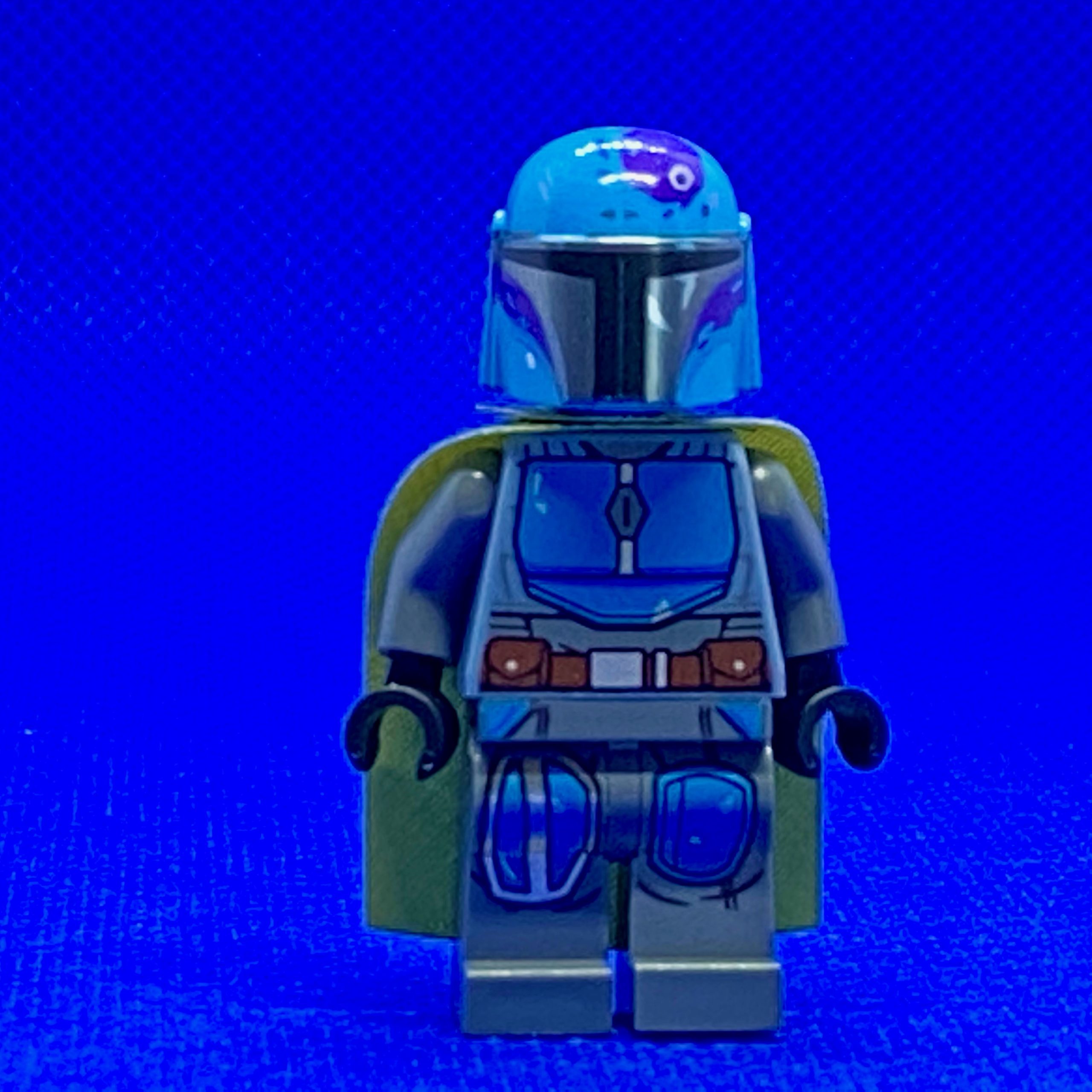 LEGO Star Wars Mandalorian Tribe Warrior Green Helmet Minifigure from 75267 