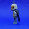 LEGO Star Wars Minifigure Mandalorian Tribe Warrior - Female, Black Cape, Light Bluish Gray Helmet with Antenna / Rangefinder - Image 4