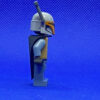 LEGO Star Wars Minifigure Mandalorian Tribe Warrior - Female, Black Cape, Light Bluish Gray Helmet with Antenna / Rangefinder - Image 2