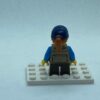 LEGO Minifigure Girl, Freckles, Dark Tan Vest Over Dark Azure Shirt, Dark Blue Cap - Image 3