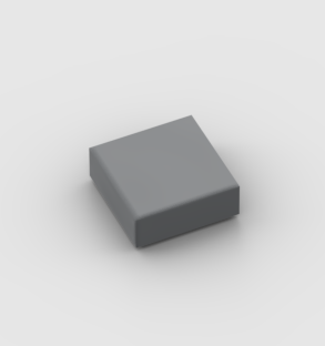 LEGO Part Dark Bluish Grey Tile 1 x 1 with Groove