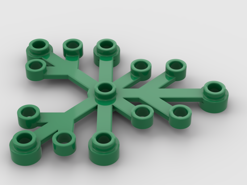 6313099 LEGO® Pflanze Blatt 6 x 5 mit Clip Grün 2 Stück Neu 