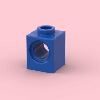 1x1 brick with hole Blue
