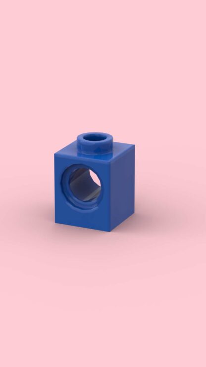 1x1 brick with hole Blue