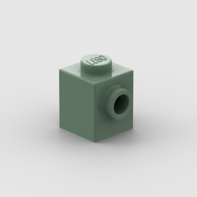 Lego 10x Sand Green Brick 1x1 NEW!!! 