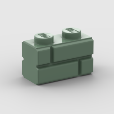 100 LEGO SAND GREEN 1 X 1 BRICKS 