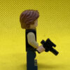 LEGO Star Wars Han Solo, Dark Blue Legs, Vest with Pockets, Wavy Hair - Image 2