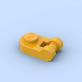 1x1 Plate Round with Bar Handle Bright Light Orange