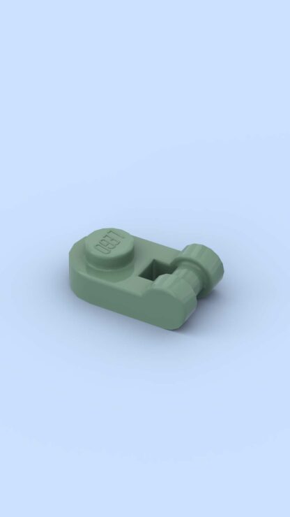 1x1 Plate Round with Bar Handle Sand Green
