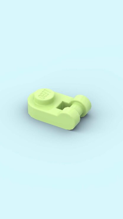 1x1 Plate Round with Bar Handle Yellowish Green