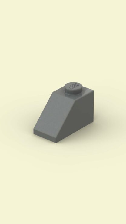Slope 45 2 x 1 Light Bluish Gray