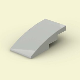 Slope Curved 4x2 Light Bluish Gray