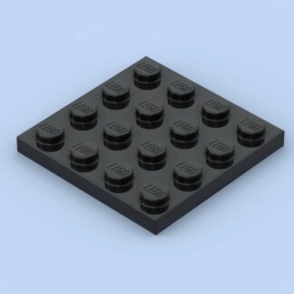 4x4 plate black