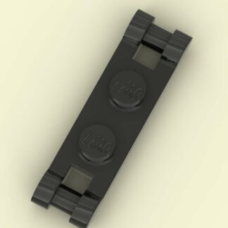 Black Plate Modified 1x2 with bar handles on Ends