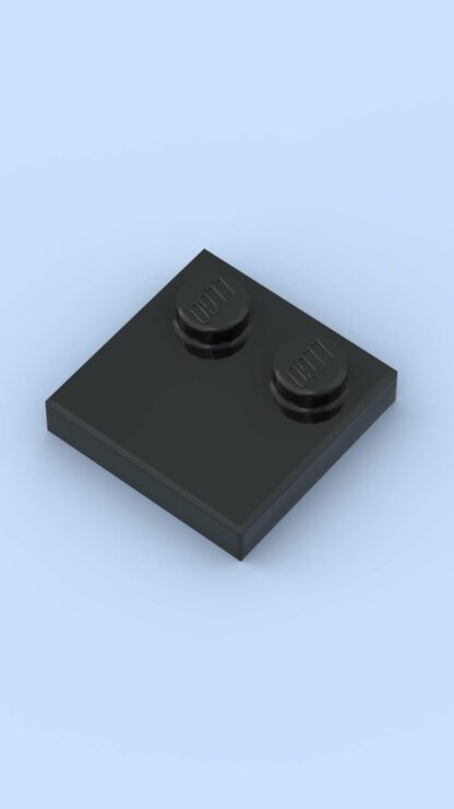 Black Tile, Modified 2 x 2 with Studs on Edge