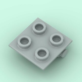 Hinge Brick 2x2 Top Plate Light Bluish Gray