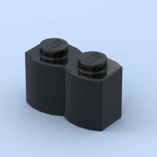 LEGO Part Brick Modified 1 x 2 with Log Profile