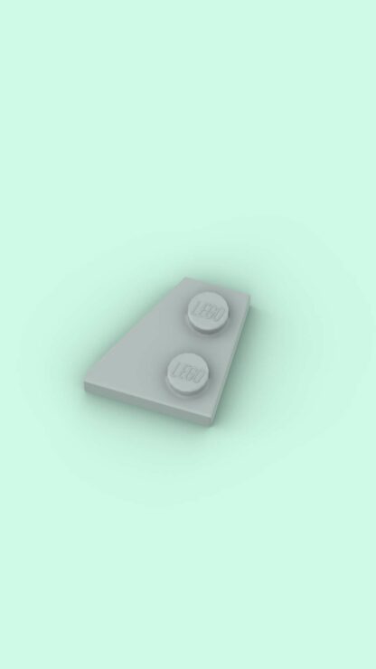 Plate 2x2 left wedge Light Bluish Gray