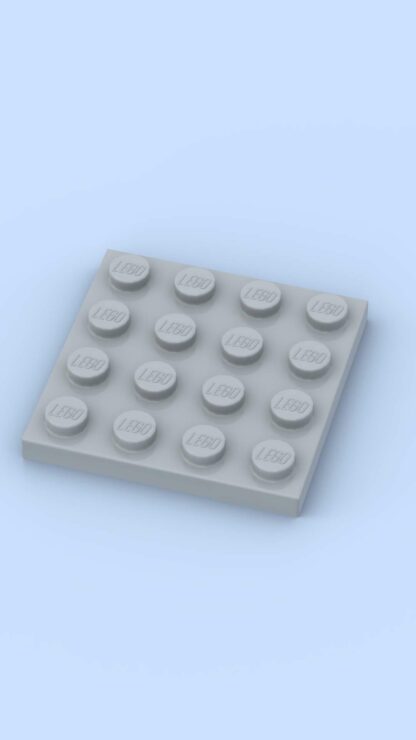 Plate 4x4 Light Bluish Gray