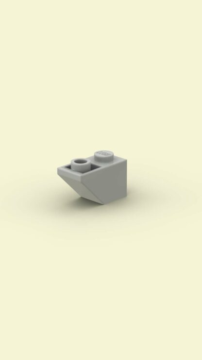 LEGO Part 2 x 1 Slope Inverted 45 Light Bluish Gray