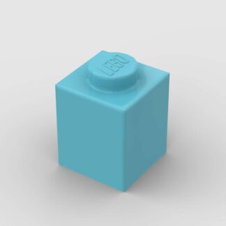 LEGO 1x1 Brick Medium Azure