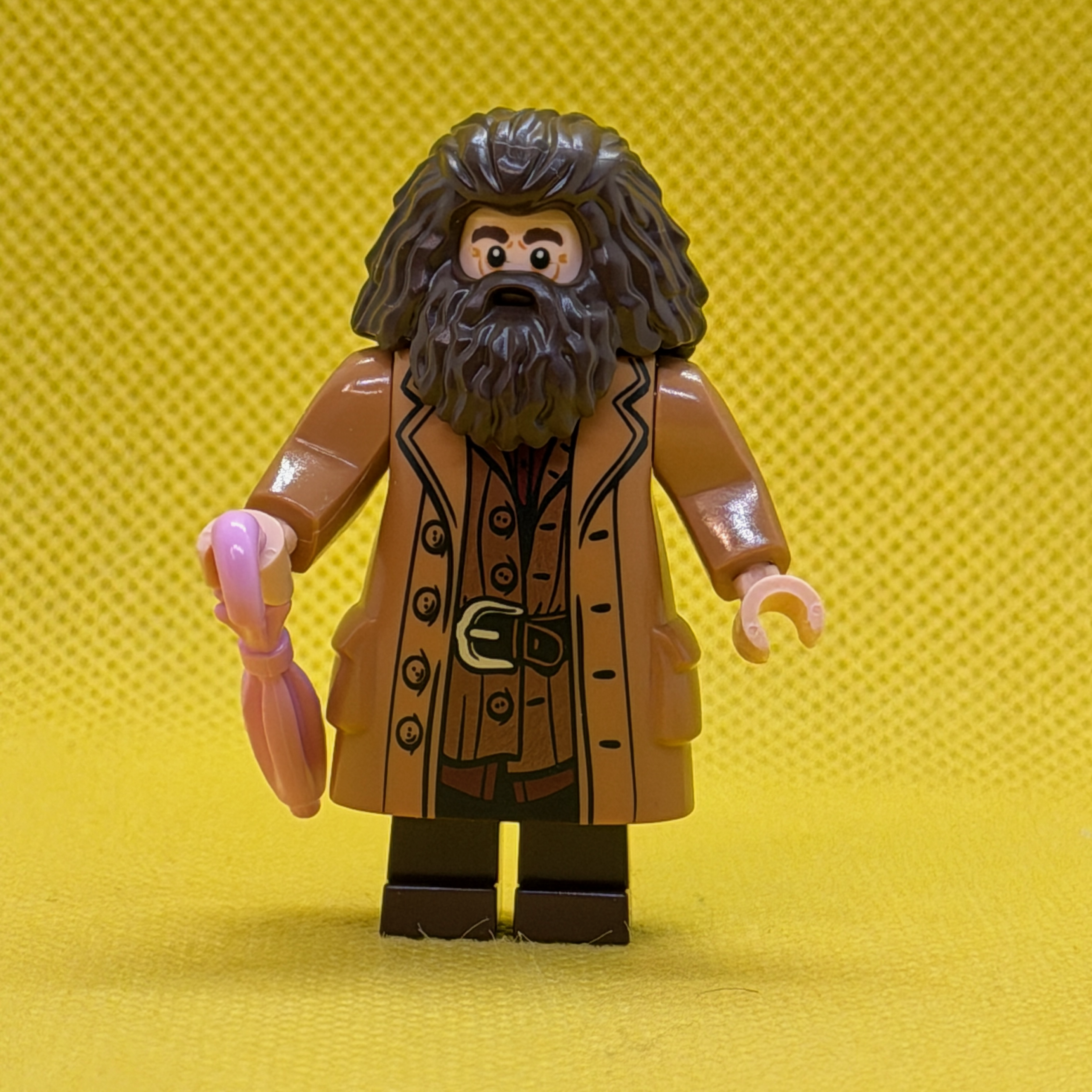 Rubeus Hagrid - Medium Nougat Topcoat with Buttons