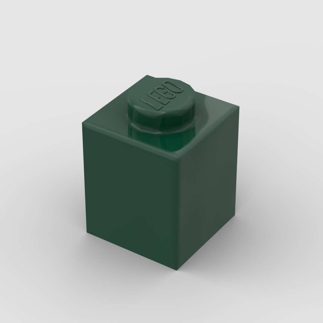 LEGO Part 1x1 Brick Dark Green