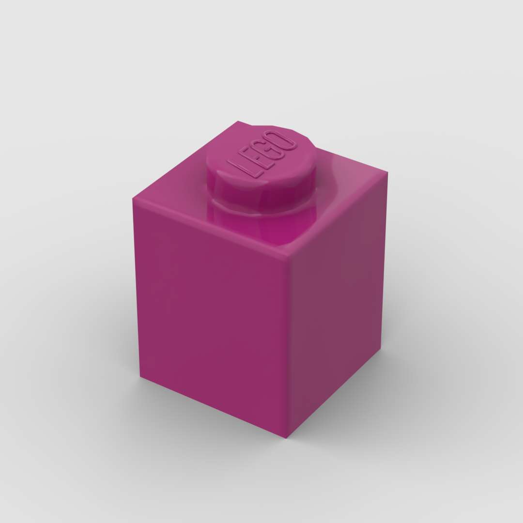 LEGO 1x1 Brick Magenta